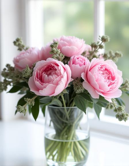 Elegant peony arrangement